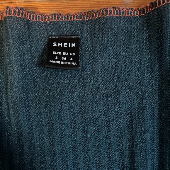 Shein lace up  top stitched bodycon dress - Picture 3 of 4